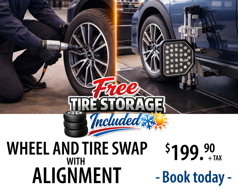 Seasonal Tire Swap with Alignment